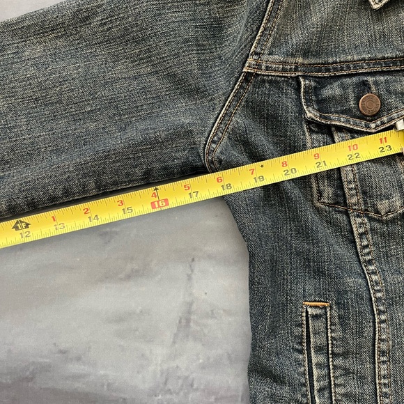 VINTAGE J CREW DENIM JACKET SIZE MEDIUM - Picture 8 of 10